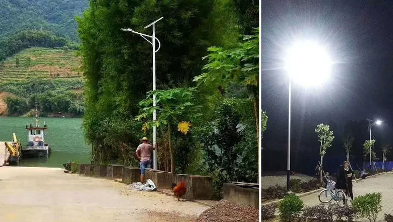 Rural solar street light