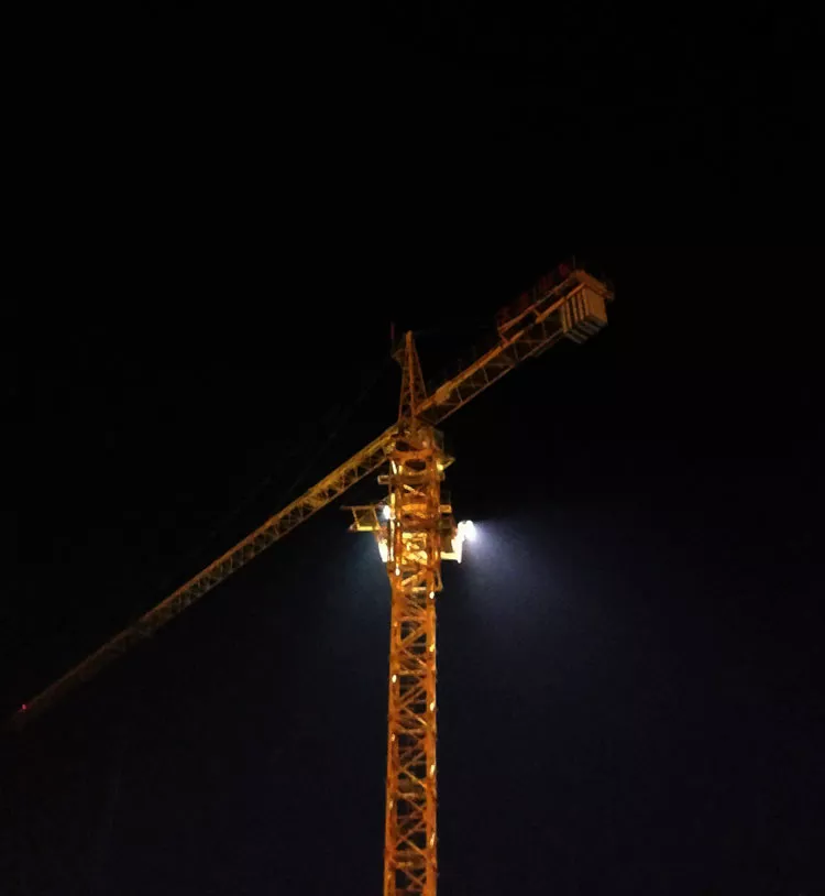 High Mast LED Light for Tower Crane Project